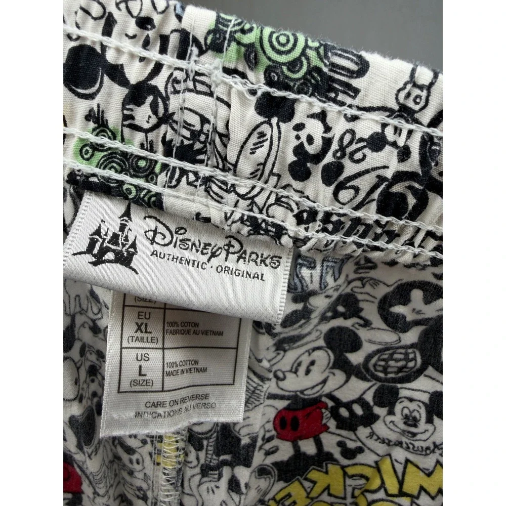 Disney‎ Parks Mickey Mouse Pajama Pants Women L Multi Color - Picture 5 of 9